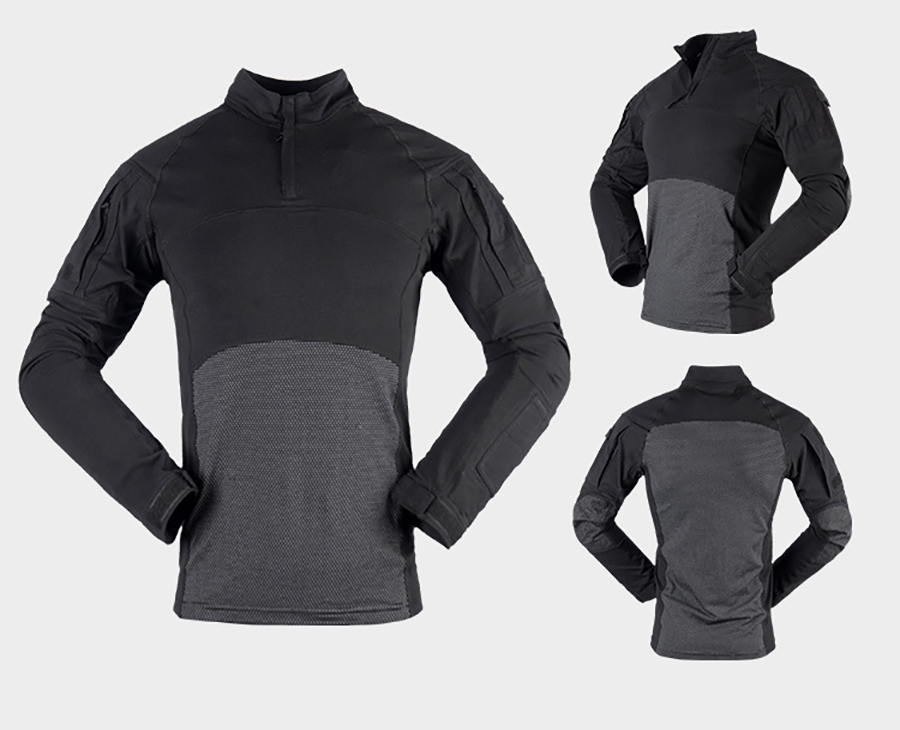 XS-XXXL Outdoor Hiking Ripstop Long Sleeve Training Uniform Frog Suits in Woven Fabric