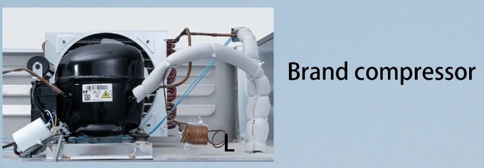 Anti Corrosion 2 Door Chiller Freezer Stable Operation Energy Saving