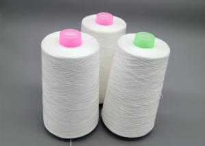 Quality Paper Cone Raw White 502 Ring Spun Polyester Yarn Dyeing Sewing Thread wholesale