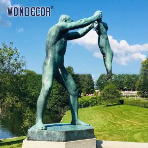Quality Adults And Children Playing Bronze Statues Sculpture In Outdoor Parks wholesale