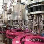 Energy Drink PET beverage bottling machine 400V Washing Screw 4 In 1 Monoblock