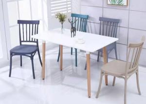 Quality 90cm 45cm Coloured Plastic Dining Chairs 250kg Loading wholesale