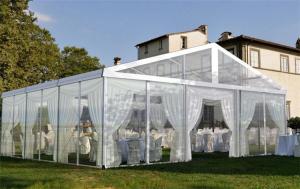 Quality Luxury Outdoor PVC Transparent Wedding Tent , Windows Wedding Event Tent For 300 Seats wholesale