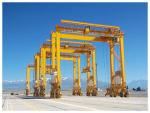 ISO RTG High Working Class Rubber Tyred Gantry Crane For Shipping Container