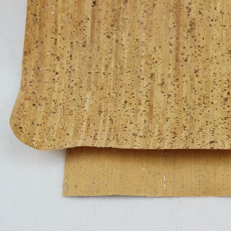 0.8mm Durable Nature Cork Fabric/Leather for Wall Decoration, Phone Cover and Note Book Making