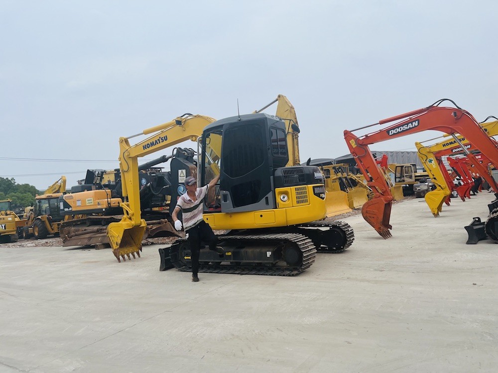 Original Used Komatsu PC78US Crawler Excavator Secondhand 7 Ton Mini Excavator Construction Machinery