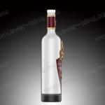Metal Label Vodka Glass Bottle Custom Designed 700ml