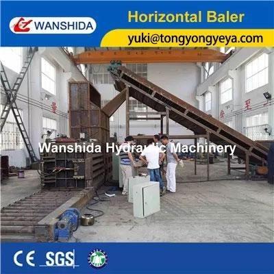 Cheap 37kW Horizontal Baler Machine Length 1900mm Pet Bottle Baling Machine for sale