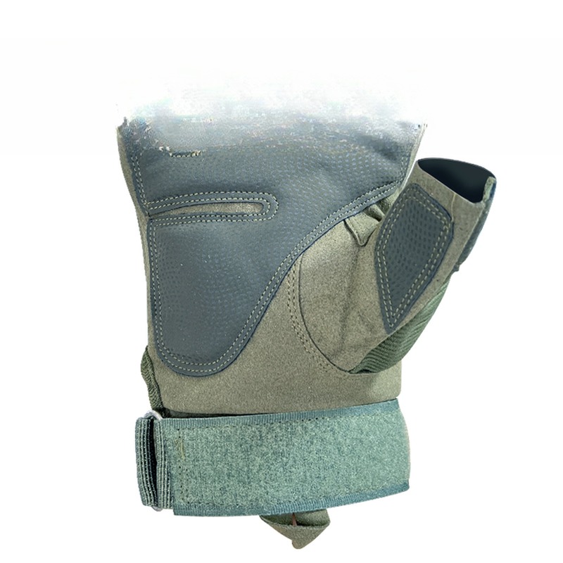 Maximum Care and Protection Half Finger Hard-Knuckle Anti-Slip Microfiber Leather Gloves