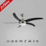 35w Modern LED Ceiling Fan 44 Inch DC Motor Energy Saving Silent