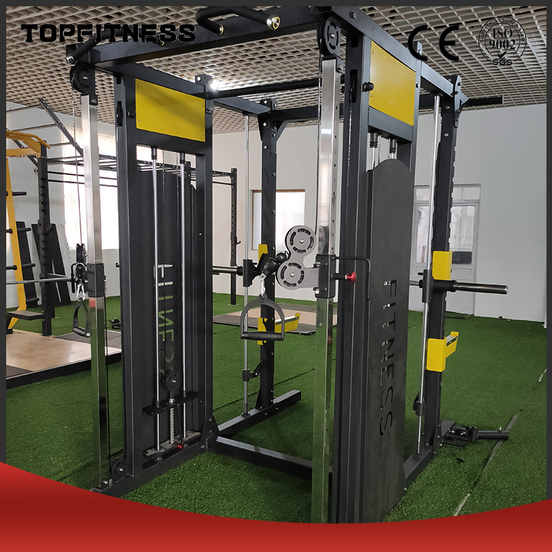 New Design Hot Sell Dezhou Functional Trainer &amp; Smith Squat Commercial Gym Equipment / Smith Machine