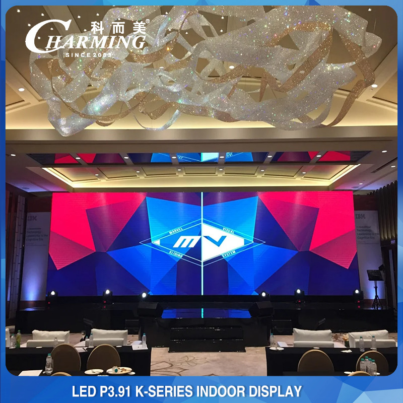 RGB Full Color Indoor Fixed LED Display P3.91 Ultrathin Light Weight