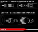 LED Beach Flagpole Lamp