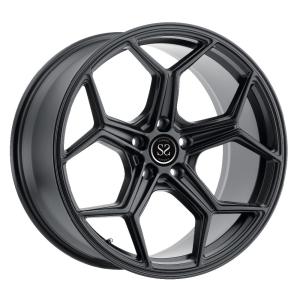 Quality Custom 23 24 Black one piece forged wheels with 5x112 5x120 For BMW X5 X6 wholesale