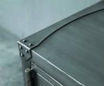 2 Door Industrial Iron Metal Distressed Cabinet TV Stand Industrial Furniture