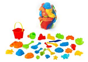 Quality Durable Plastic Dinosaur Beach Toy Set W / Bucket Truck 28 Pcs Easy To Carry wholesale