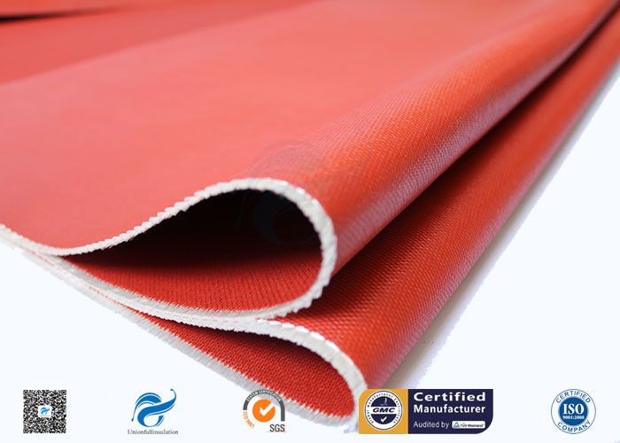 3784 C Glass Red Silicone Coated Fiberglass Cloth Thermal Insulation Cover