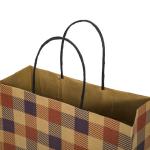 Black White Food Snacks Packaging Craft Paper Bag for Shop Gift Shopping