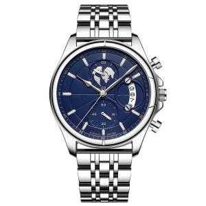 Quality Sport Style Stainless Strap Watch Big Dial Quartz Wrist Watches For Men wholesale