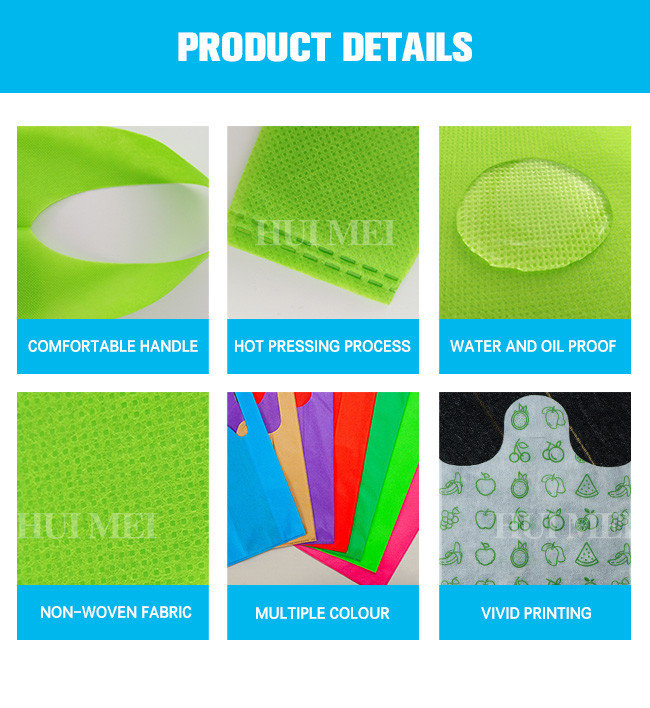 50Gsm Virgin Polypropylene Non Woven Vest Bag Laminated Custom Non Woven Tote Bags