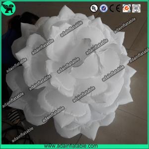 Quality 1.5m White LED Light Inflatable Rose Flower For Wedding Event Decoration wholesale