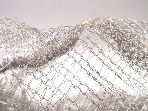 Noise Reduction Knitted Stainless Steel Filter Mesh Crochet Weaving For Gas /