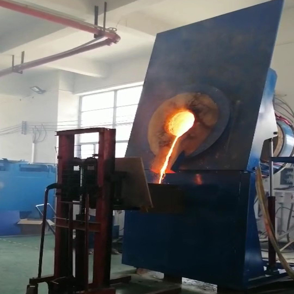 50KG AC 340V-480V Induction Metal Melting Furnace With Temp Control Accuracy Of ±1℃ & Air Cooling Mode