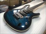 Custom 6 string electric guitar yellow tiger maple veneer rosewood fingerboard