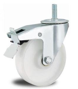 Quality 6 inch threaded stem PP caster wholesale