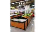 1 Layer Metal Wooden Retail Display Shelves For Grocery Shop 2 Years Warranty