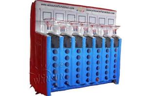Quality Inflatable Sport Game Inflatable Connect Four Basketball Games wholesale