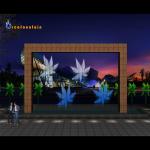 Multimedia Control Digital Water Curtain Graphic Waterfall Water Fountain