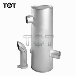 Quality TOT E325D Excavator 3116 Engine Exhaust Muffler ISO9001 wholesale
