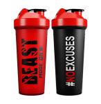Hot Sale Custom Logo Dishwasher Safe Fitness Plastic Protein Shaker Bottles