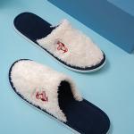 Winter Furry Hotel Amenity Kit , Hotel Bedroom Womens Closed Toe Slipper