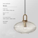 Mid century pendant light retro design glass lampRestaurant Hotel Simple