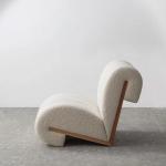 96cm Floor Sofa Chair Teddy Wood Frame Fabric Leisure Chair ODM Available
