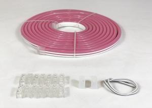 Quality 8*16mm LED Neon Flex Strip , Flexible Neon LED Rope Lights Pink Color wholesale