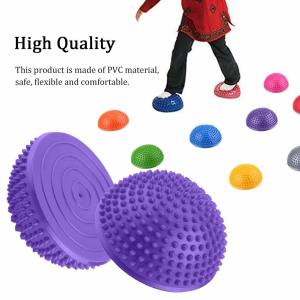 Quality Foot Massage Spiky Half Ball Balance Exercise Pods for Deep Tissue Foot Muscle Therapy wholesale