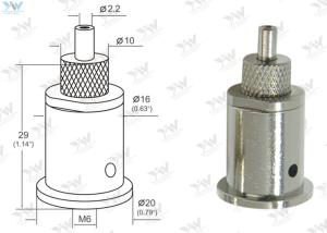 Quality Steel Wire Hanging Systems / Brass Cable Gripper For Shelving Support wholesale