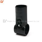 2.3mm Thickness Lean Tube Connector / Black Steel Pipe Fittings For 28mm Rack