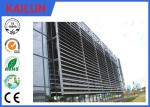 6000 Series External Aluminium Louvres , Durable Extruded Aluminium Sun Louver