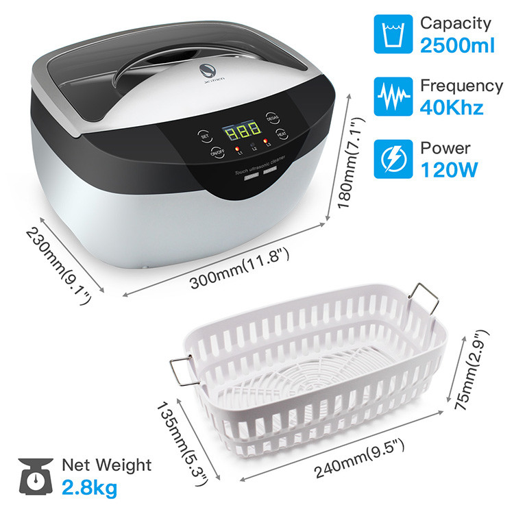 120W 2500ML Dental Instrument Cleaning Machine With Heating