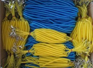 Quality Fahionable tranpsarent slim coil chain stainless steel wire cord inside tool lanyards wholesale