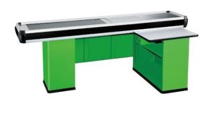 Quality Convenience Shop Conveyor Belt Checkout Counter With Stainless Steel Material wholesale