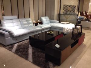 Quality modern living room genuine leather sectional sofa furniture wholesale