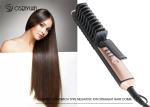 75W Ceramic Hair Straightener Comb , Professional Hair Straightening Comb