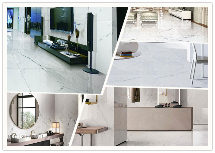 Classic Carrara Hd Porcelain Tile Matte Surface for Bright 24 X 48 Floor