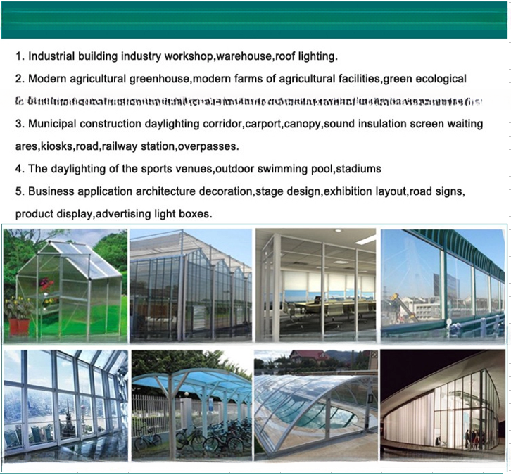 80%-95% Light Transmission Sun Sheets PC Embossed Sheets For Bus Station Shelter