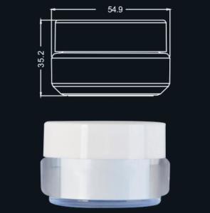 Quality Empty Plastic Cosmetic Cream Jar , Skin Care Cosmetic Cream Containers wholesale